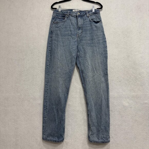 Reformation Jeans Womens 30 High Rise Tapered Leg Denim Distressed Pants - Picture 1 of 9